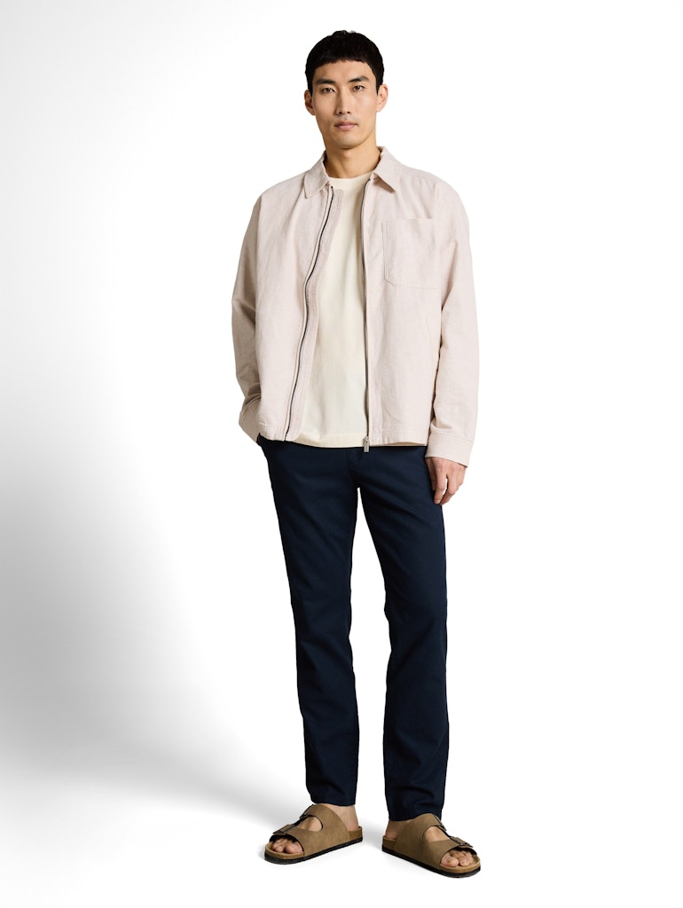 1050582 TOM TAILOR men - T-Shirt 10348 offwhite