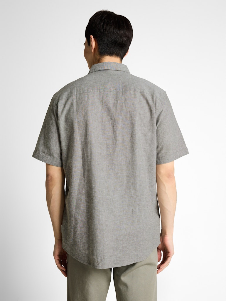 1049611 TOM TAILOR men - Hemd 39545 faded leaf green chambray