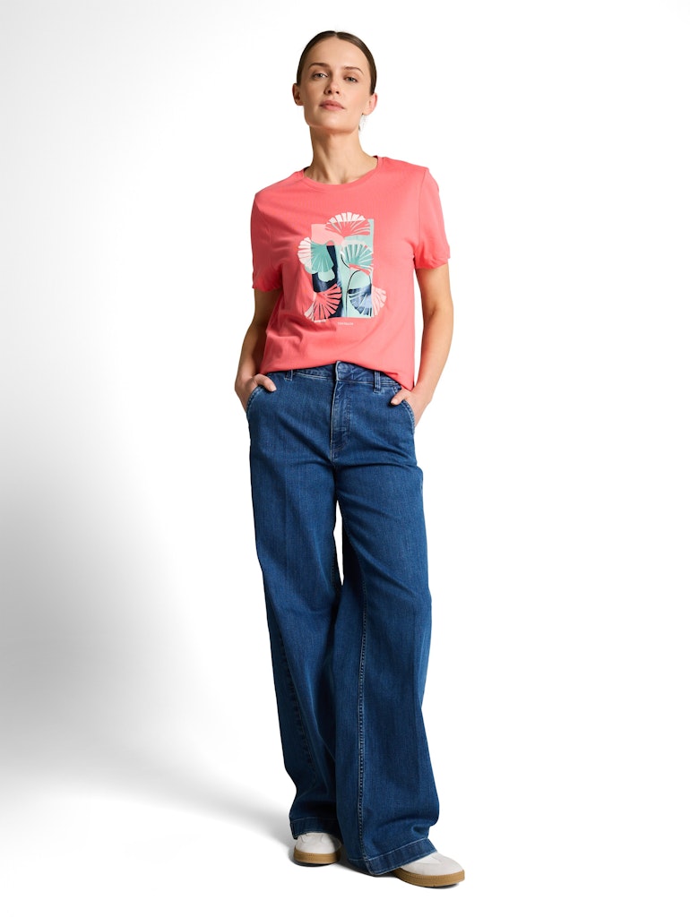 1051799 TOM TAILOR wmn - T-Shirt 40029 soft coral pink