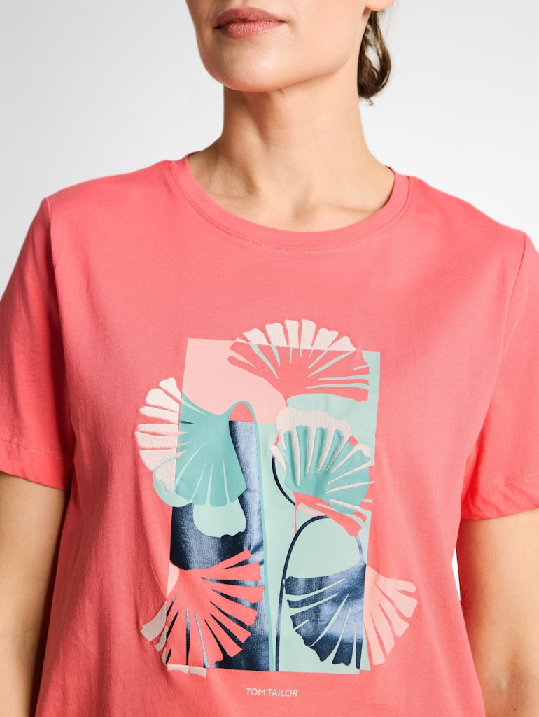 1051799 TOM TAILOR wmn - T-Shirt 40029 soft coral pink