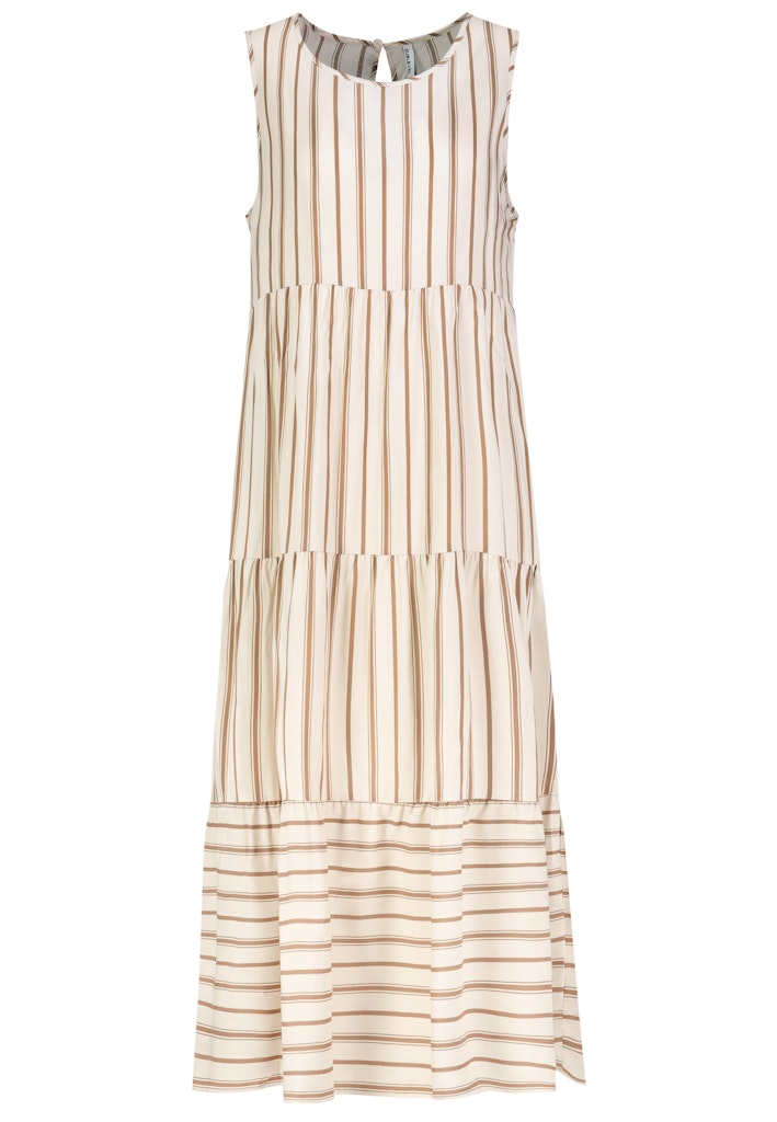 D73771AG30435C AUTHENTIC STYLE wmn - Kleid mit Volants 20200 light sand