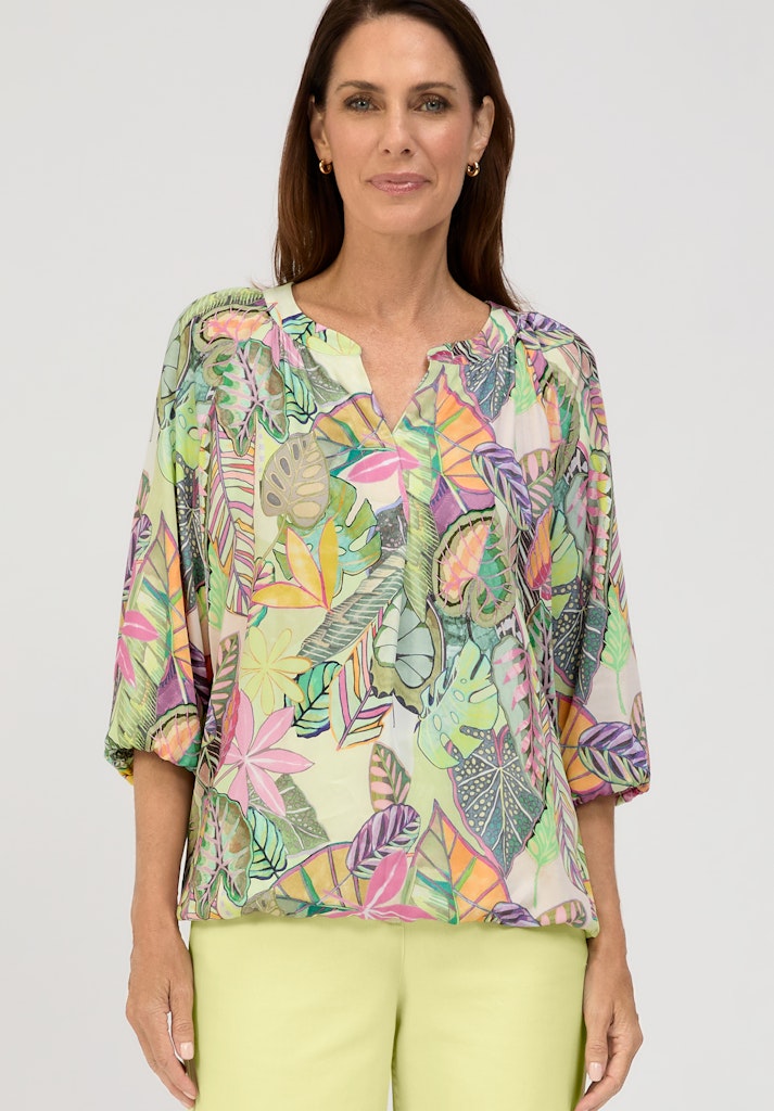 75029 BIANCA - RANA Bluse 599 green mix