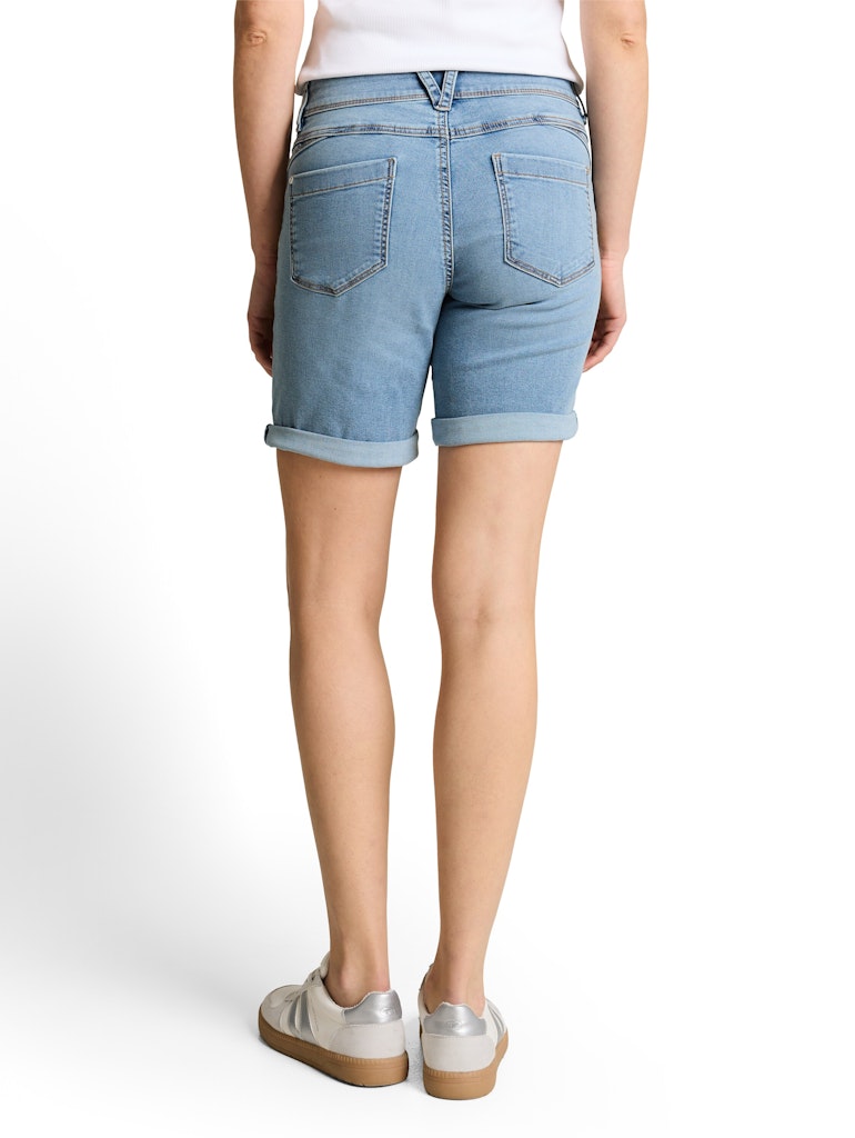 1050413 TOM TAILOR wmn - LENE Bermuda Jeans 10118 used light stone blue denim