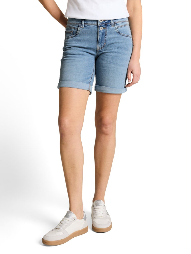 1050413 TOM TAILOR wmn - LENE Bermuda Jeans 10118 used light stone blue denim
