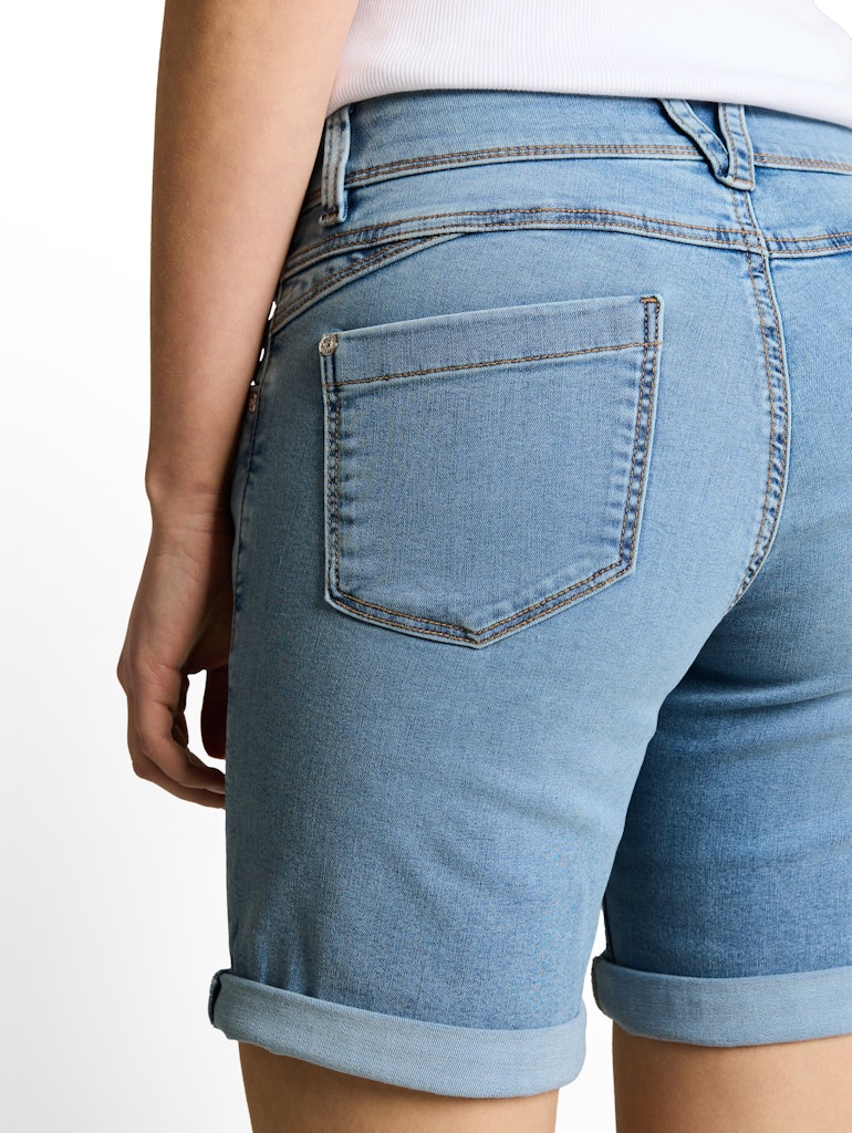 1050413 TOM TAILOR wmn - LENE Bermuda Jeans 10118 used light stone blue denim