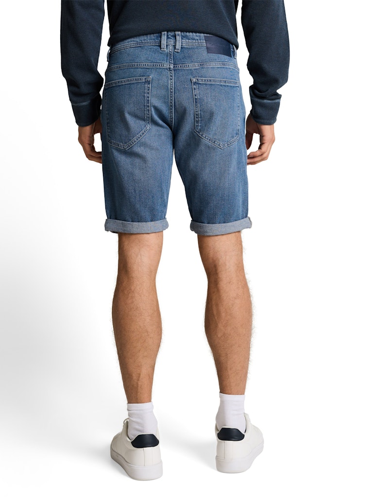 1050031 JOSH - TOM TAILOR men - Jeans Shorts regular slim 10152 mid stone bright blue denim