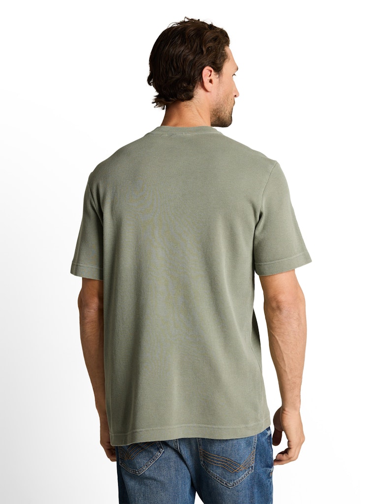 1050194 TOM TAILOR men - Henley 10767 greyish shadow olive