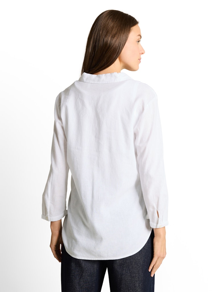1049823 TOM TAILOR wmn - Leinenbluse 20000 white