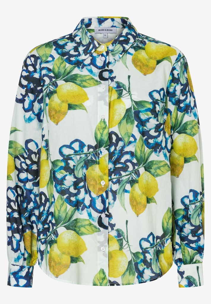 61032006 MORE&MORE - Printed Voile Blouse 5041 scattered flowers print