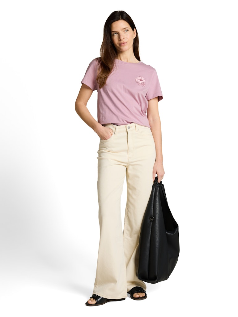 1050414 TOM TAILOR wmn - T-Shirt 36847 light elderberry