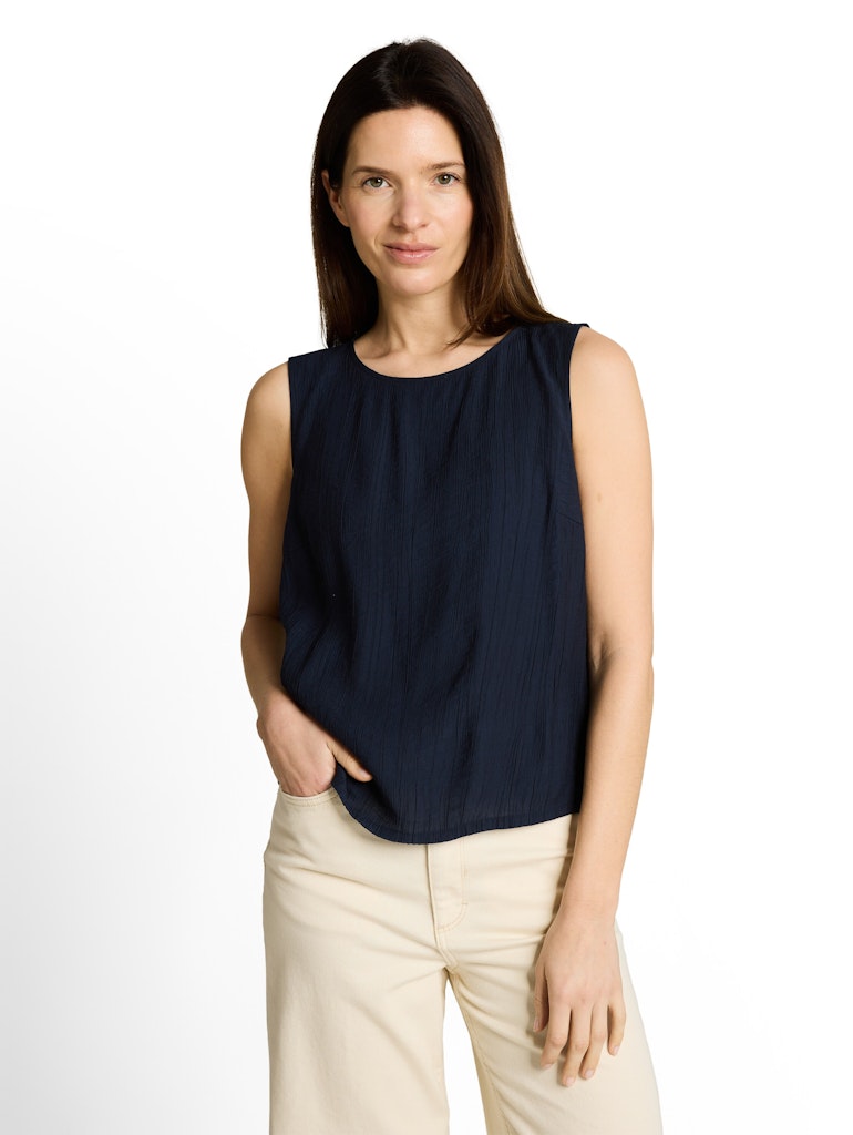 1049815 TOM TAILOR wmn - Blusentop 10668 sky captain blue