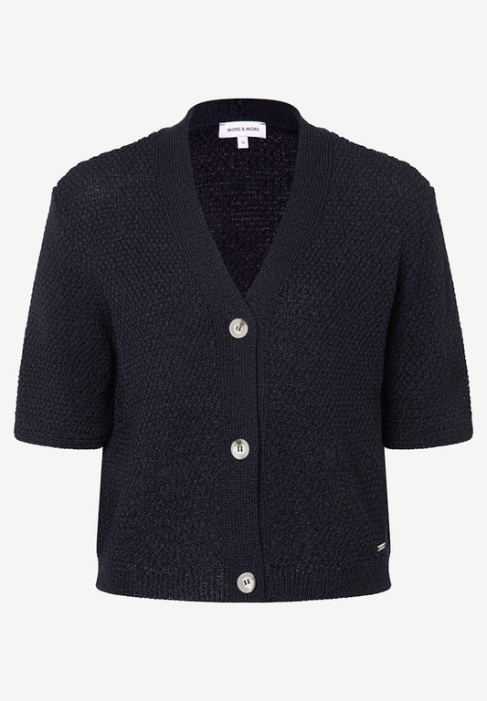 61821474 MORE&MORE - Ajour Cardigan 0375 navy