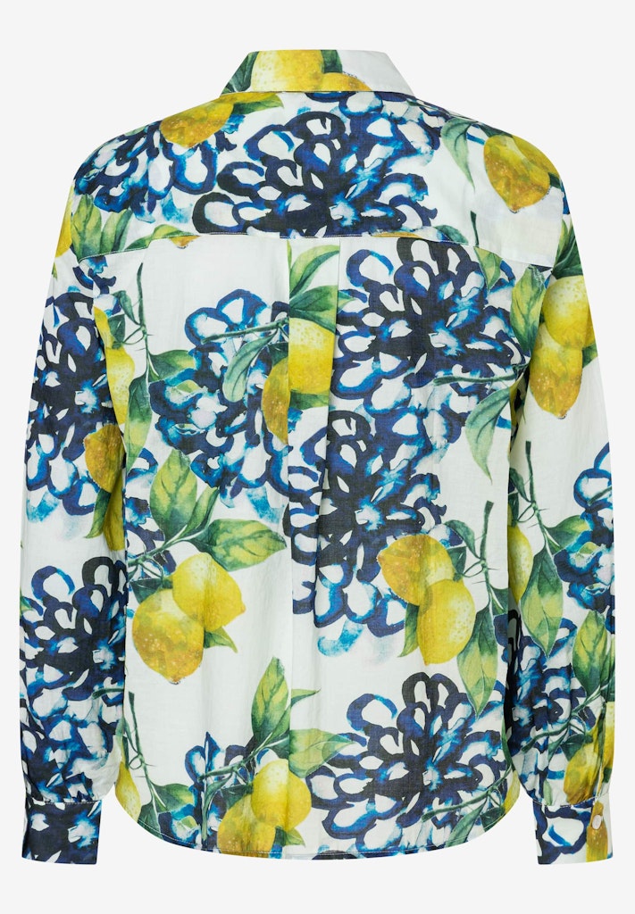 61032006 MORE&MORE - Printed Voile Blouse 5041 scattered flowers print