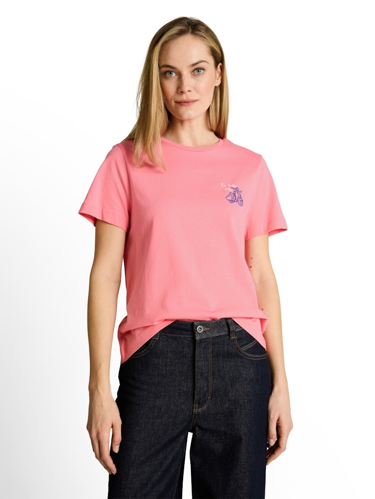 1050414 TOM TAILOR wmn - T-Shirt 40506 soft fuchsia pink