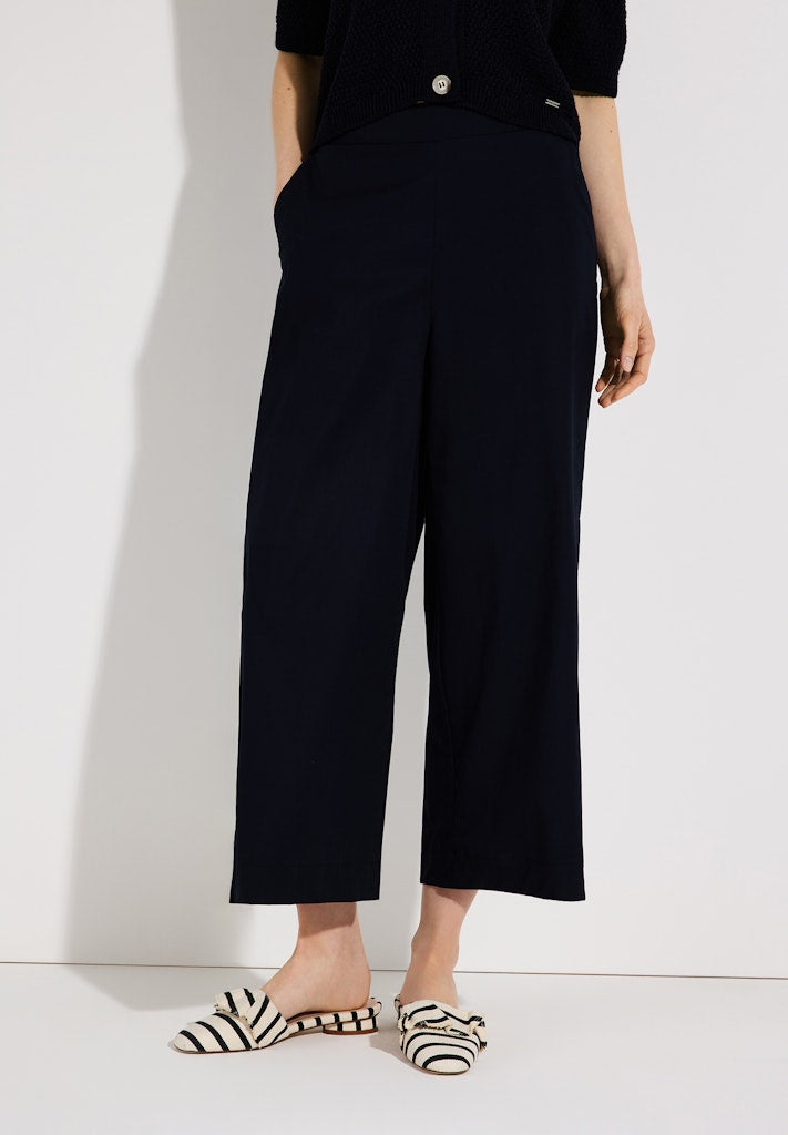 61824452 MORE&MORE - Poplin Culotte 0375 navy