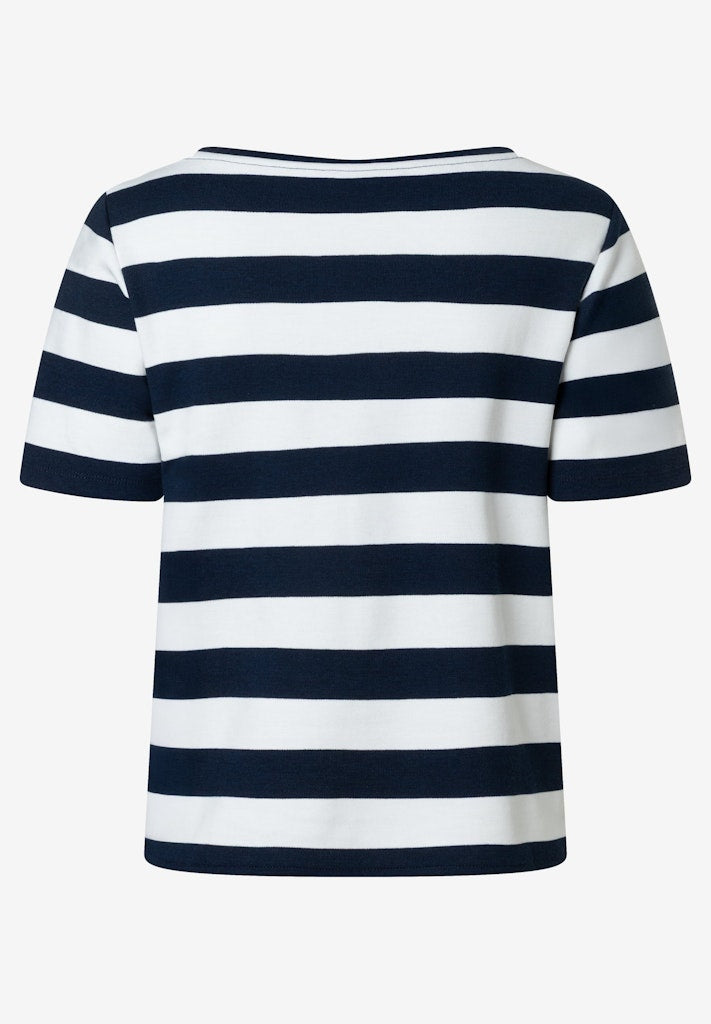 61820553 MORE&MORE - Boxy Shirt with Stripes 2375 knitted stripe