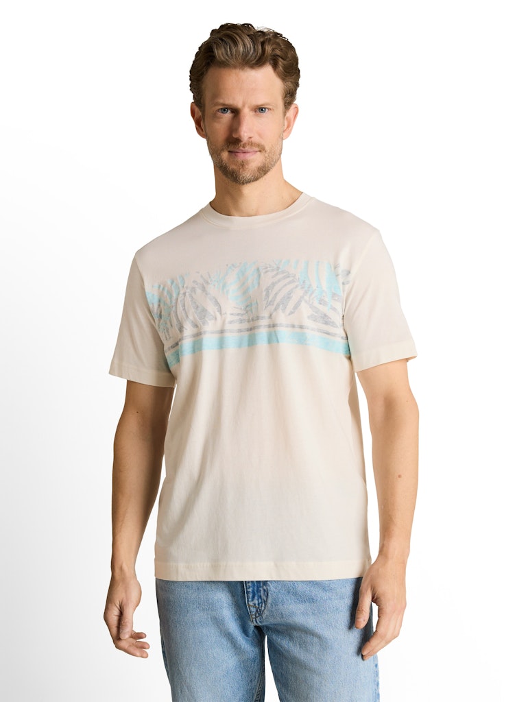 1050213 TOM TAILOR men - T-Shirt 10348 gardenia white
