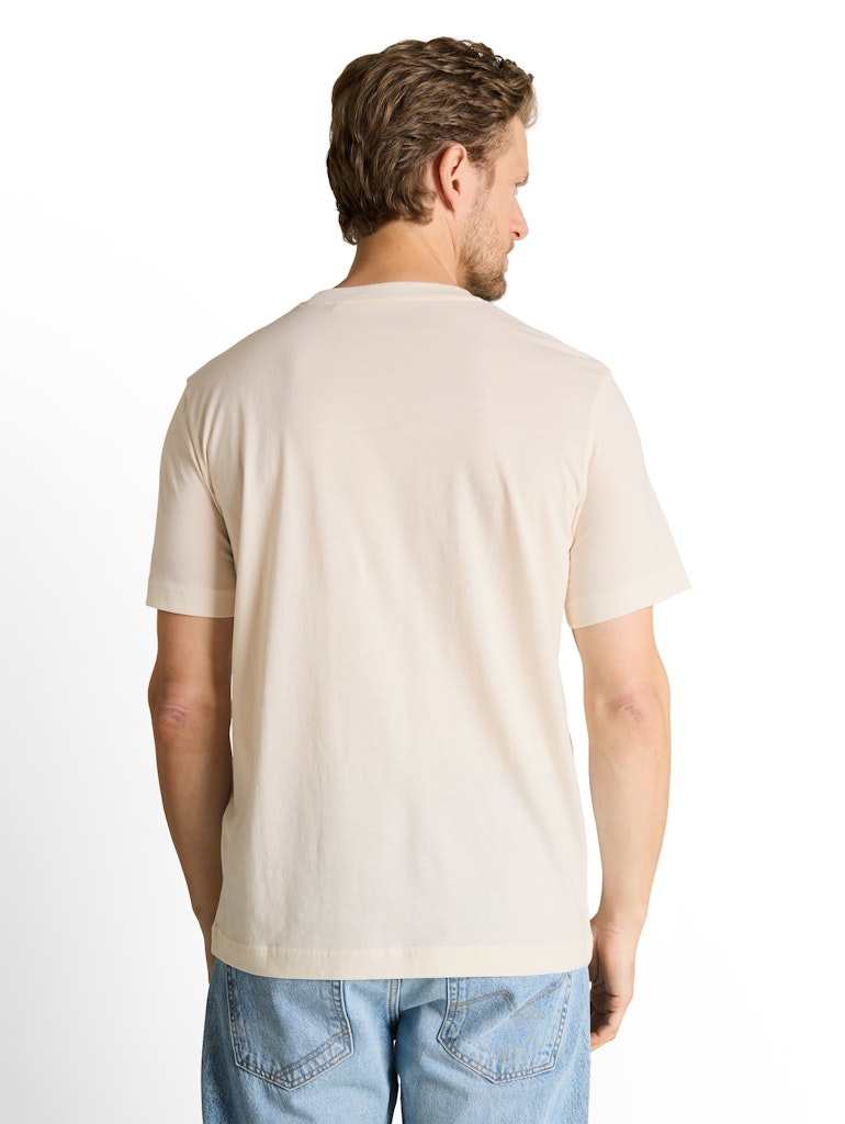 1050213 TOM TAILOR men - T-Shirt 10348 gardenia white