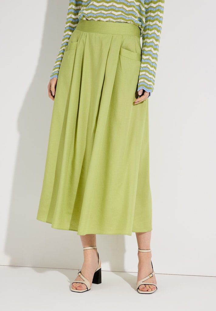 61035001 MORE&MORE - Lyocell Skirt 0603 pistachio