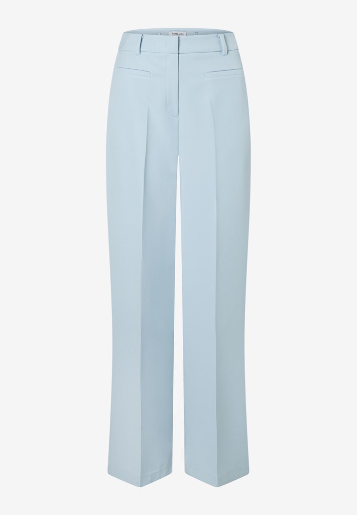 61244082 MORE&MORE - Wide Leg Crepe 0351 soft cloudbluePants