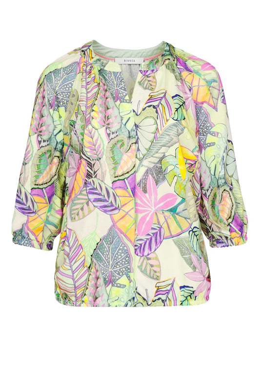 75029 BIANCA - RANA Bluse 599 green mix