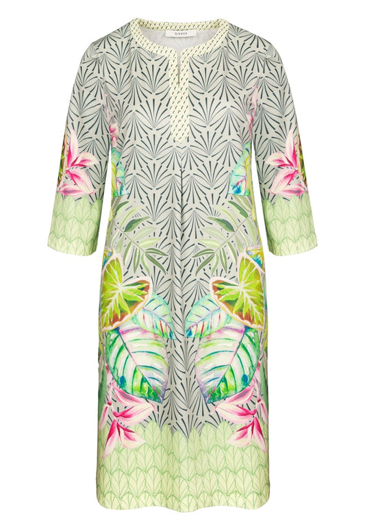 77008 BIANCA - DANILO Kleid 599 green mix