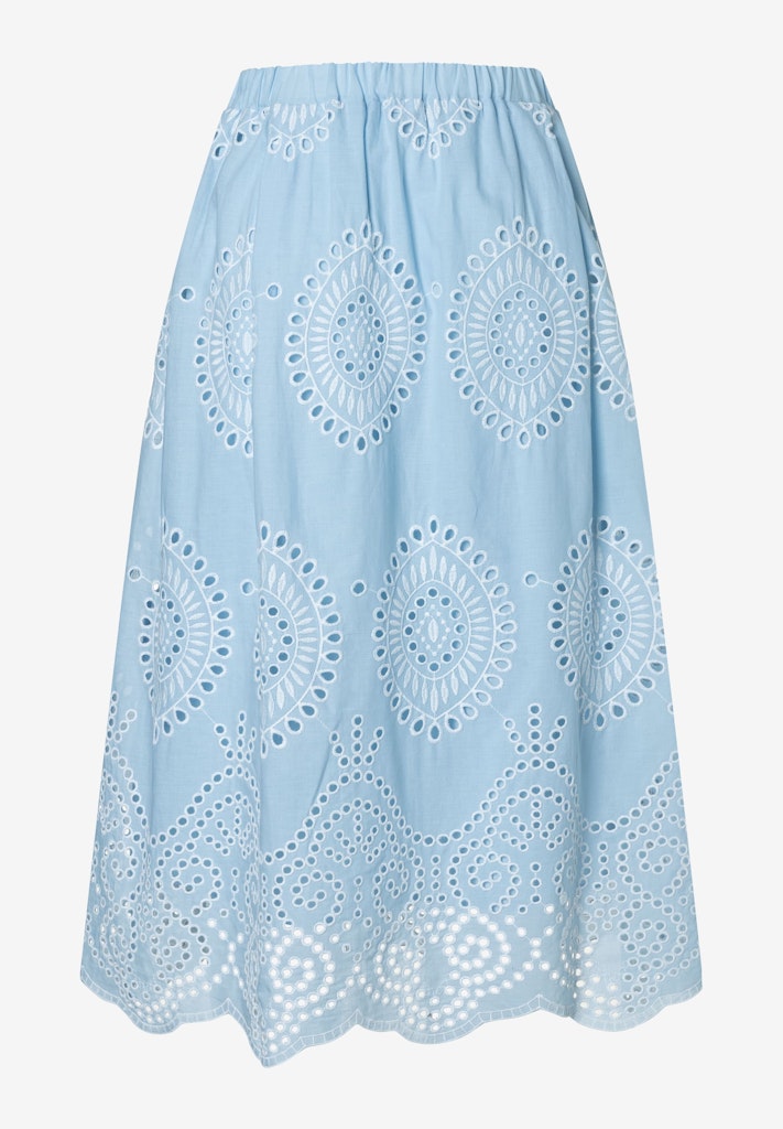 61245080 MORE&MORE - Embroidered Skirt 2351 colour contrast lace