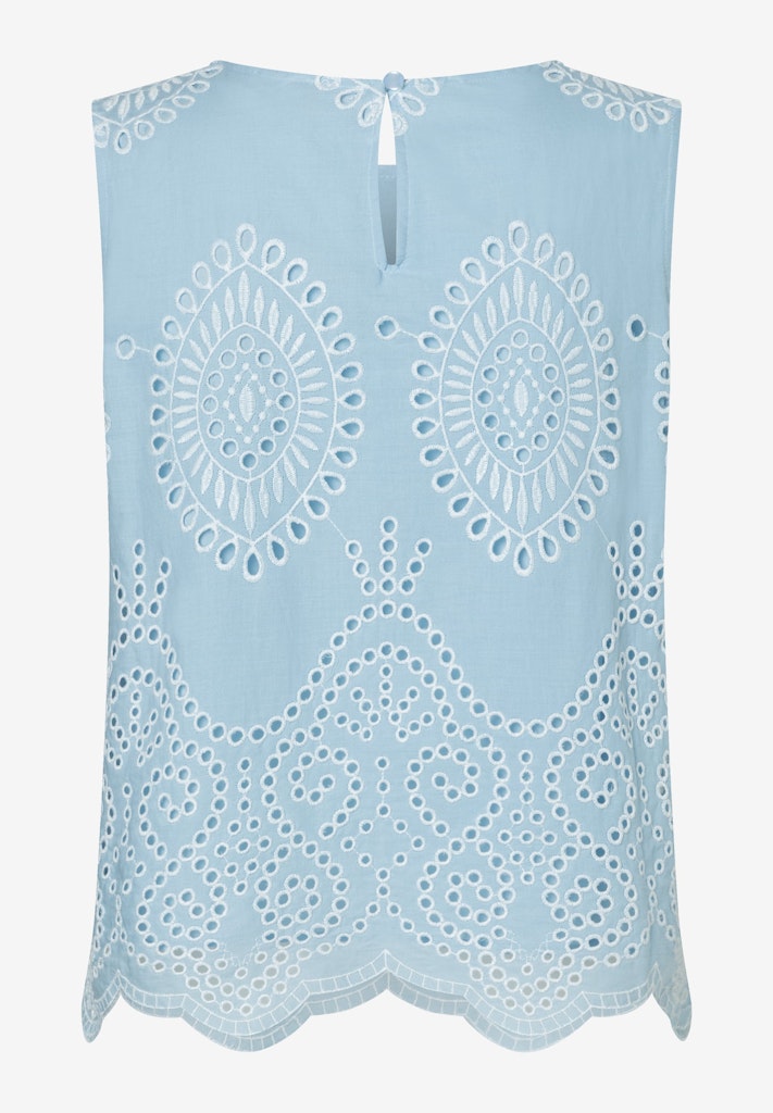 61242082 MORE&MORE - Embroidered Top 2351 colour contrast lace