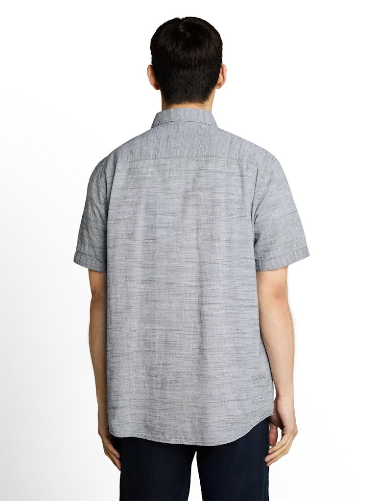 1050940 TOM TAILOR men  - Hemd 40528 navy horizontal stripe