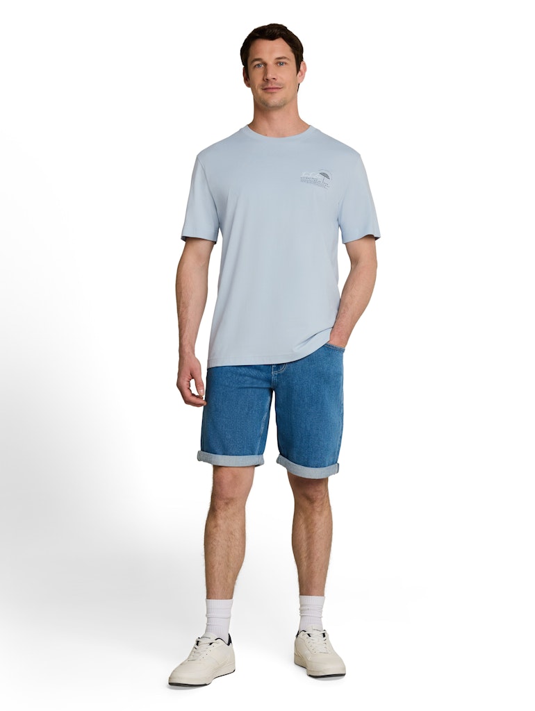 1051158 TOM TAILOR men - T-Shirt 35249 light blue grey