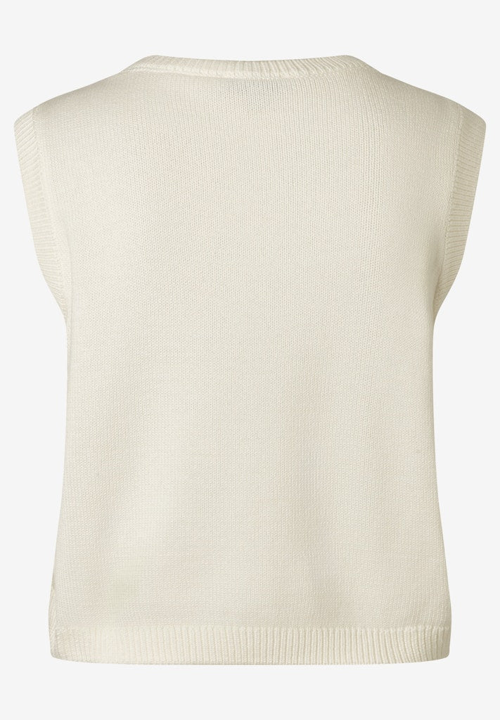 61241080 MORE&MORE - Pullover with Glitter Effect 0041 off white