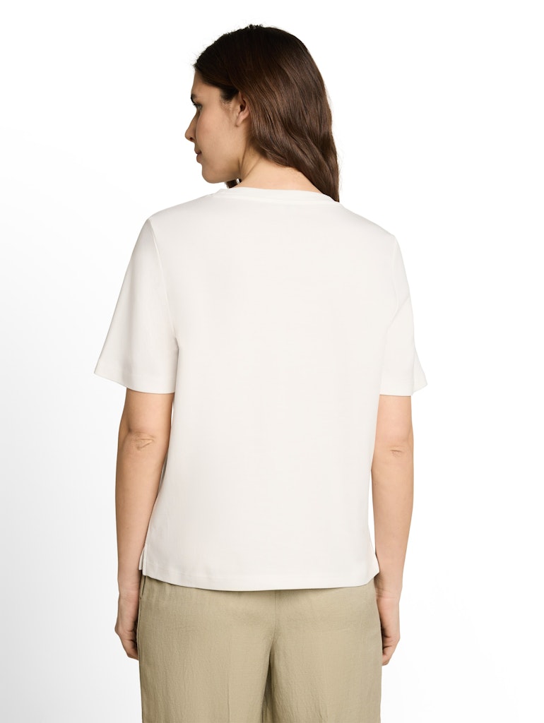 1051200 TOM TAILOR wmn - T-Shirt mit Häkel-Detail 10315 whisper white