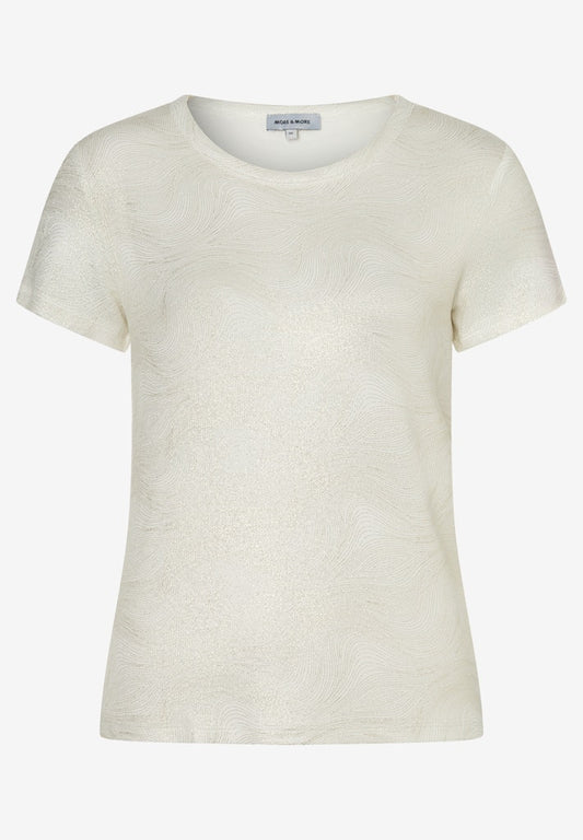 61040066 MORE&MORE - Shirt with Foil-Effect 2041 placed stripes