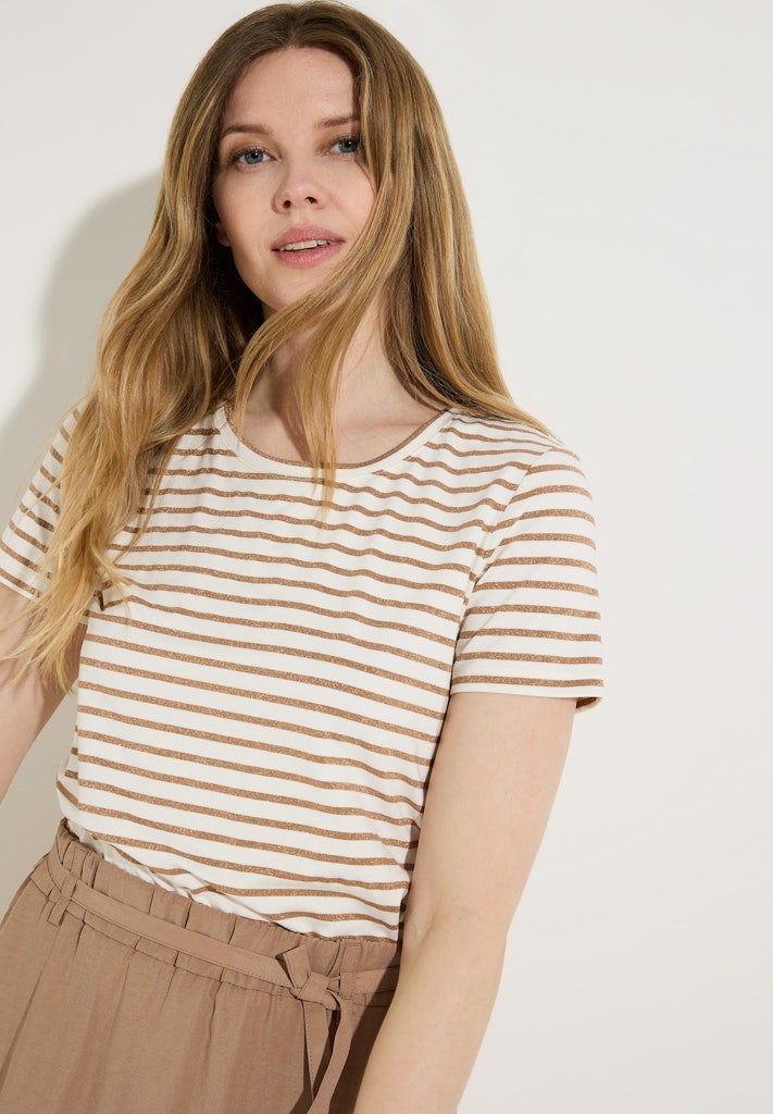 61040059 MORE&MORE - Shirt with Glitter Stripes 2280 lurex stripes jersey