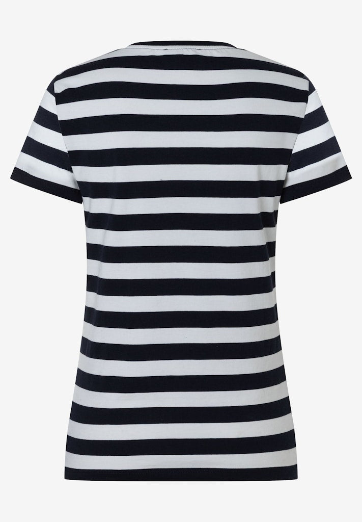 61820558 MORE&MORE - T-Shirt with Placement Print 2375 knitted stripe
