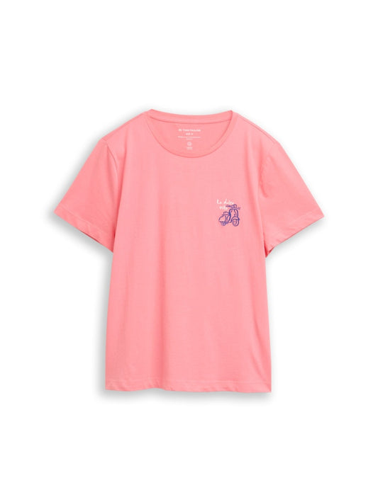 1050414 TOM TAILOR wmn - T-Shirt 40506 soft fuchsia pink