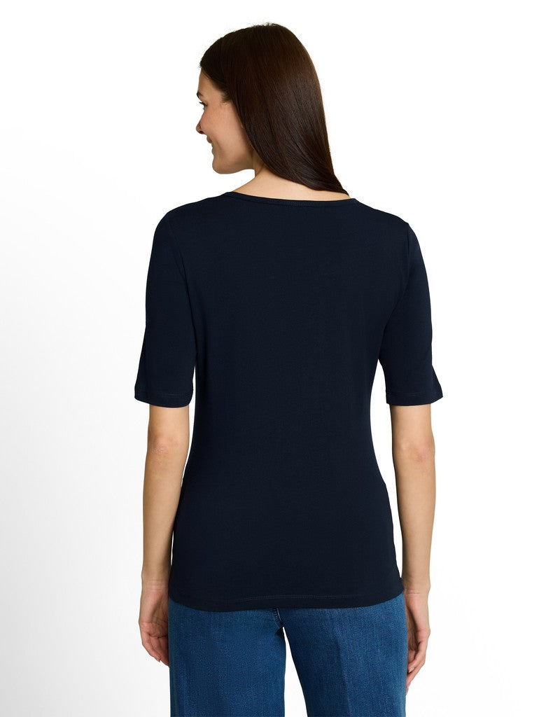 1051232 TOM TAILOR wmn - Basic T-Shirt 10668 sky captain blue