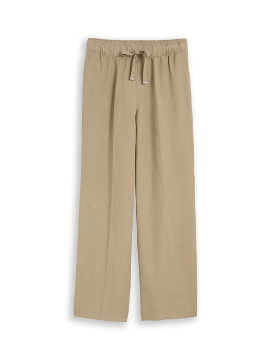 1050573 TOM TAILOR wmn - Loose Fit Hose mit Leinenanteil 11863 silver olive