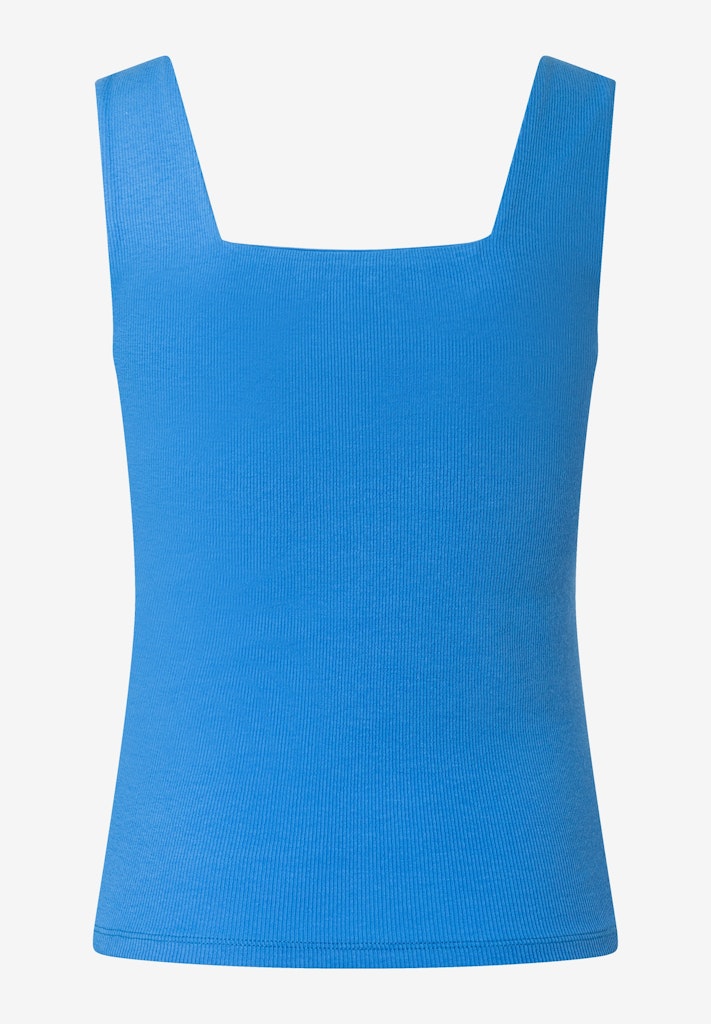 61050017 MORE&MORE - Top with Square-Neckline 0323 happy blue