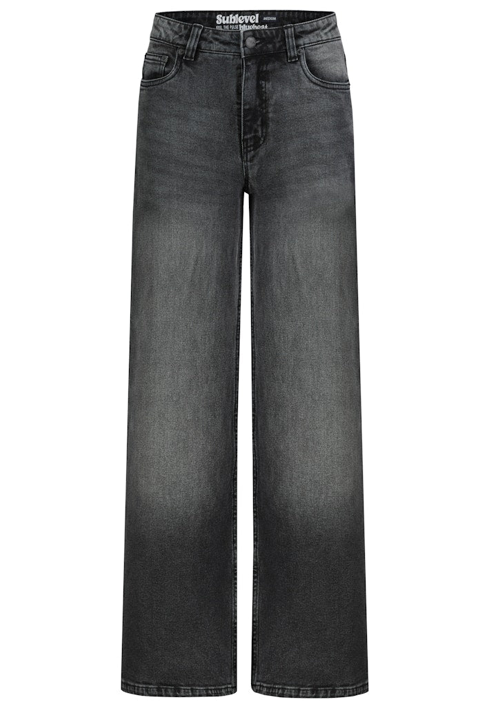 D85094BA62673B165 AUTHENTIC STYLE wmn - WideLeg Jeans - 24000 black