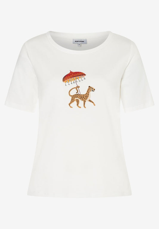 61060052 MORE&MORE - Shirt with Funny Motive 0041 offwhite