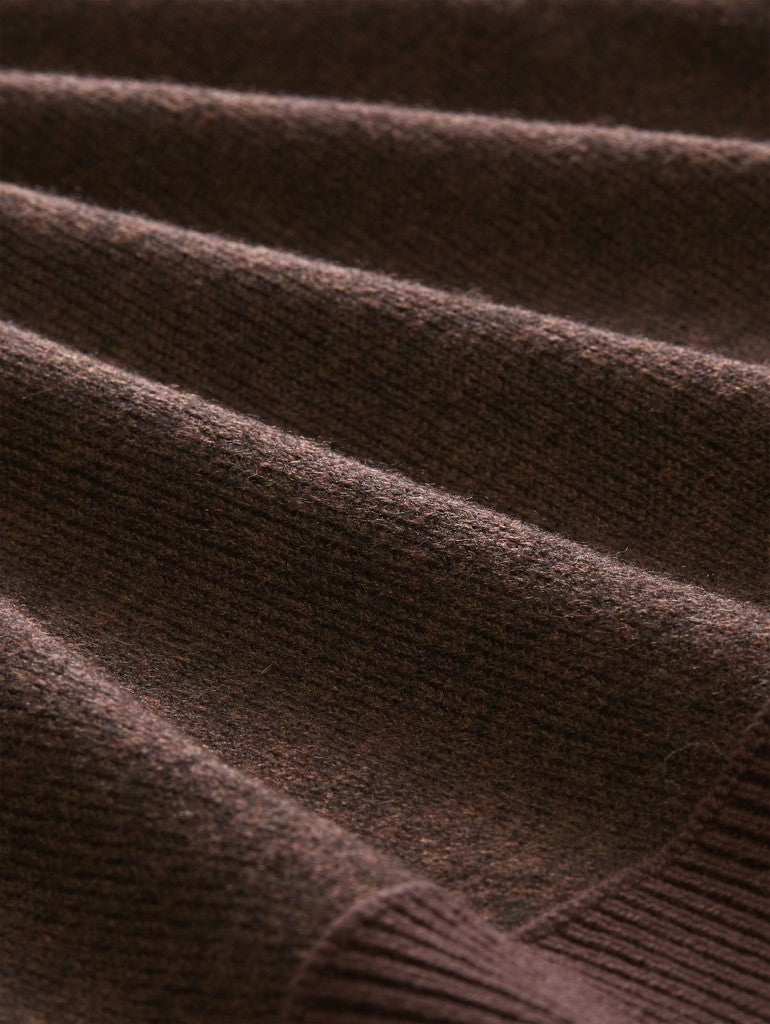 1053214 TOM TAILOR wmn - Pullunder 28343 java dark brown melange