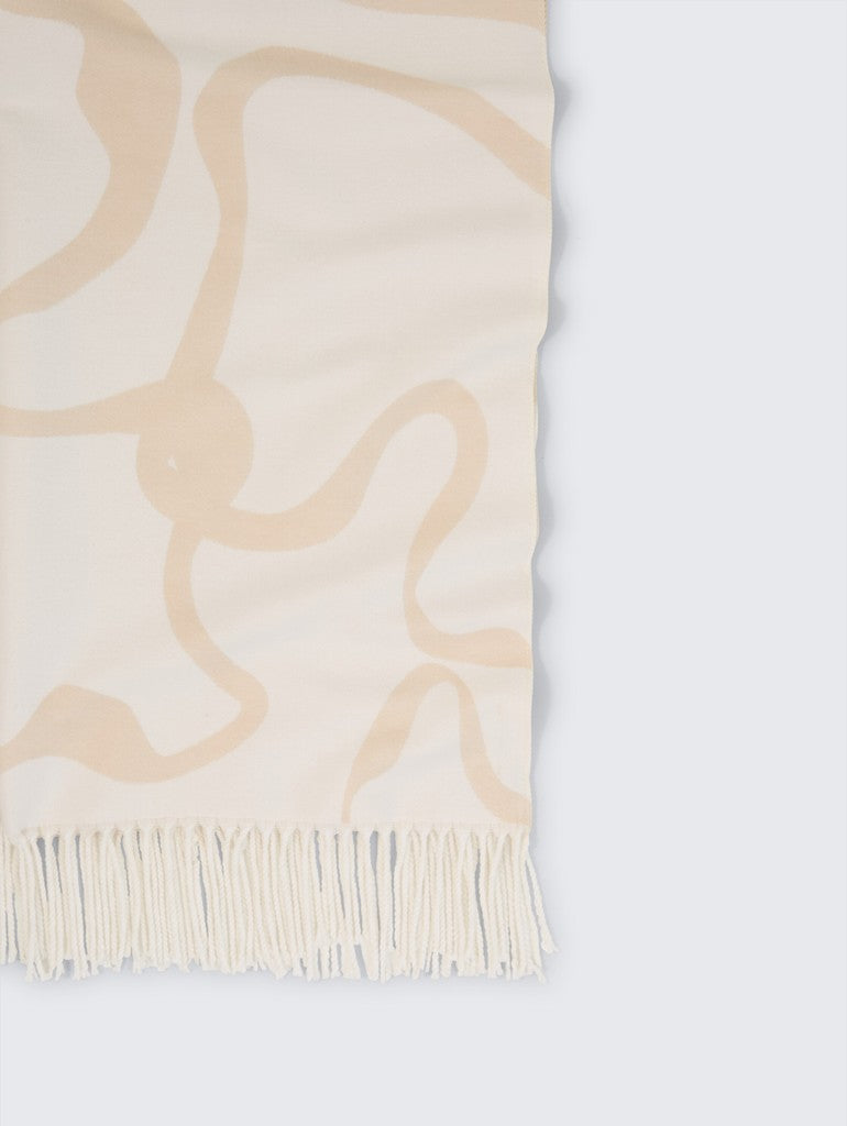 1052820 TOM TAILOR wmn - Schal mit Blumenmuster 41019 big abstract off white flower