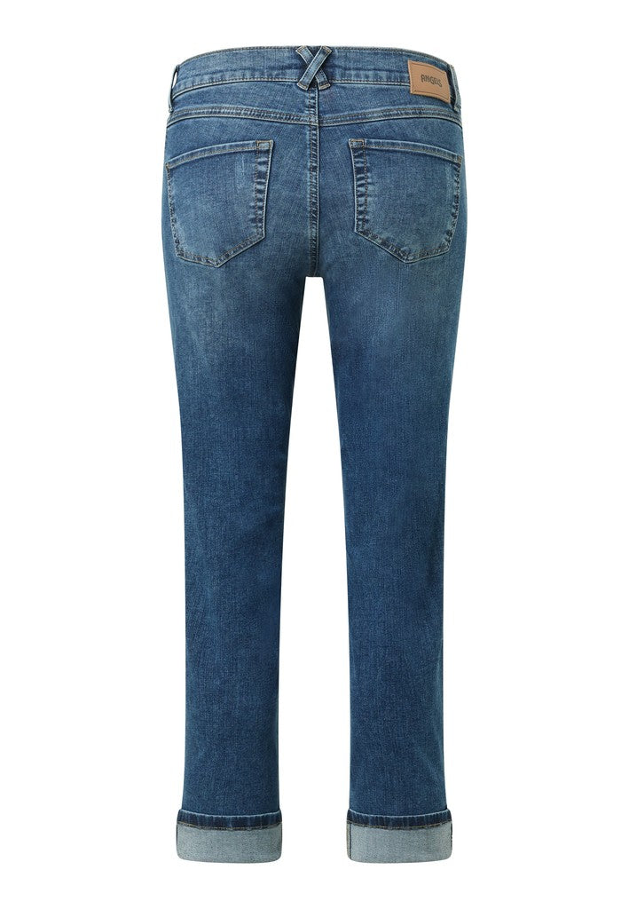 346 DARLEEN GLOW - ANGELS Jeans 3388 mid blue used destroyed