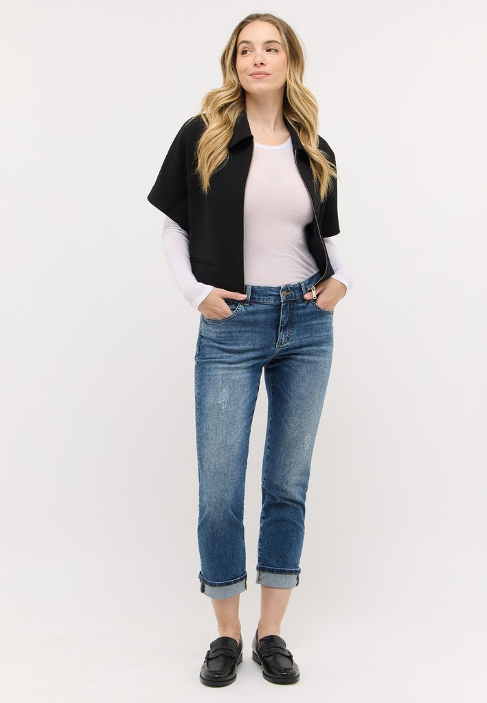 346 DARLEEN GLOW - ANGELS Jeans 3388 mid blue used destroyed