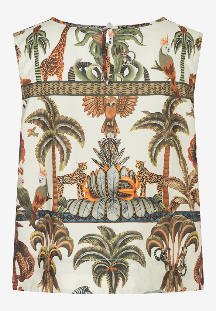 61062050 MORE&MORE - Poplin Print Blouse Top 4041 small ornament print