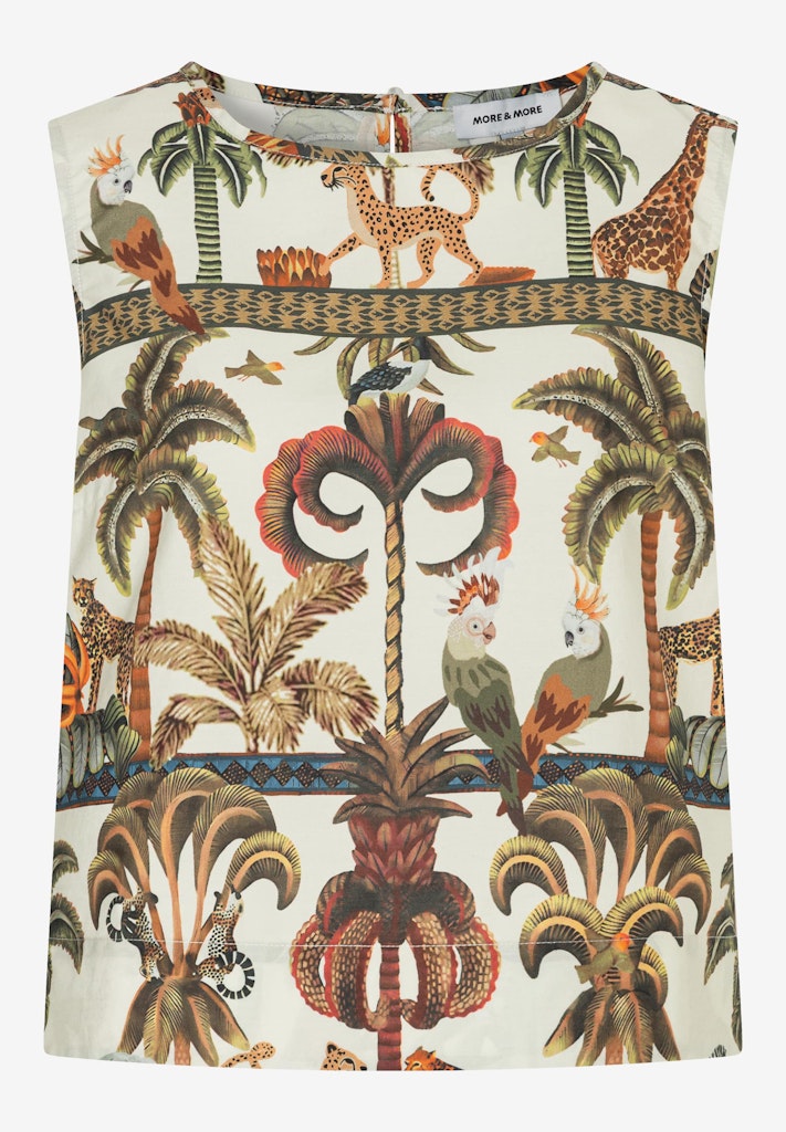61062050 MORE&MORE - Poplin Print Blouse Top 4041 small ornament print