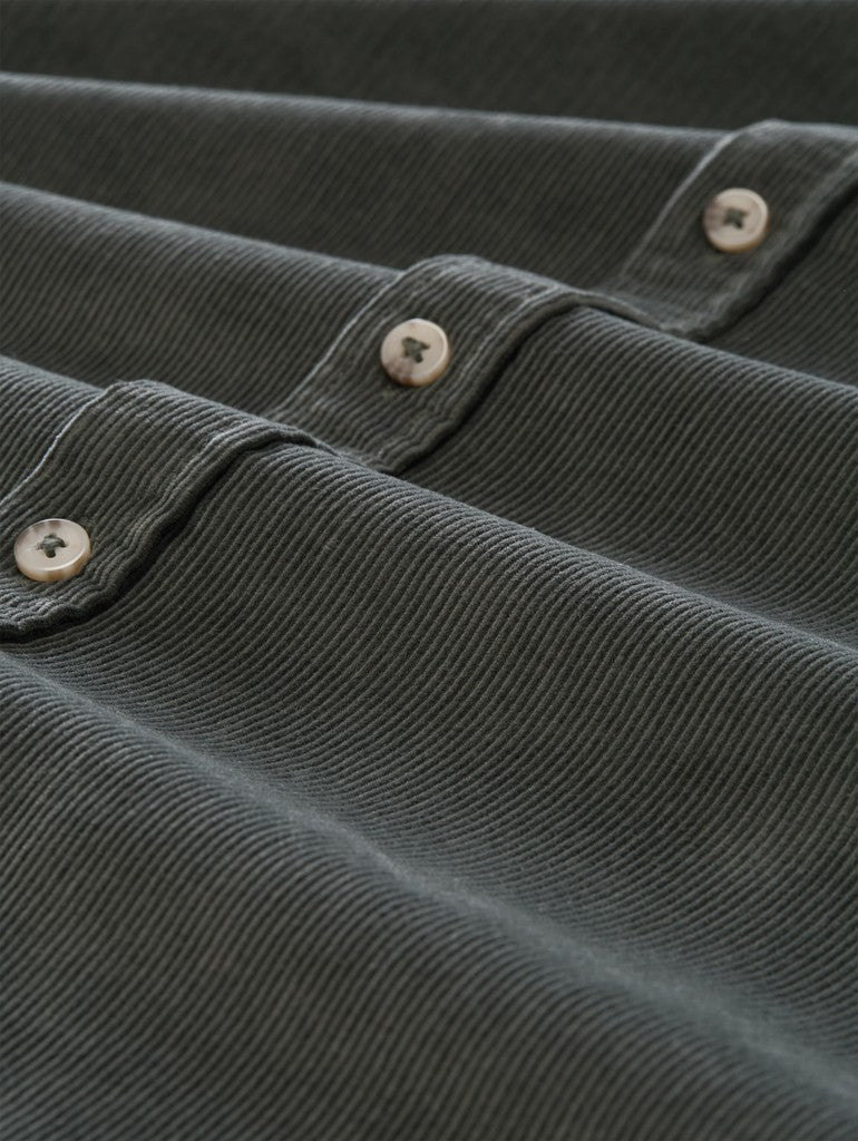 1052322 TOM TAILOR men - Cord-Overshirt 14406 Darkest Olive