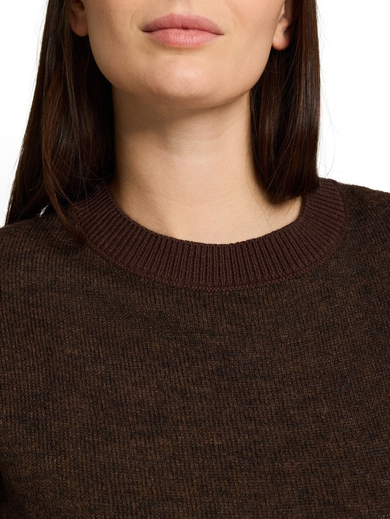 1053214 TOM TAILOR wmn - Pullunder 28343 java dark brown melange