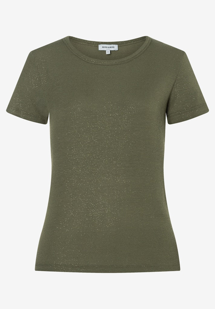 61060058 MORE&MORE - Shirt with Foil Effect 0682 jungle green
